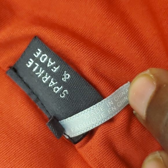 ANTHROPOLOGIE | Sparkle &  Fade melon red skirt - Picture 6 of 9